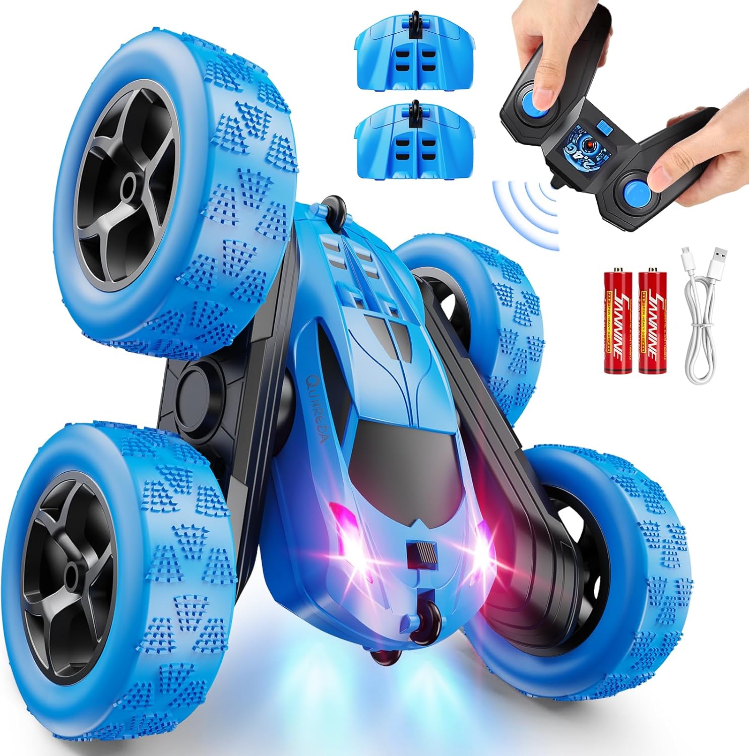 Blue QUNREDA stunt car
